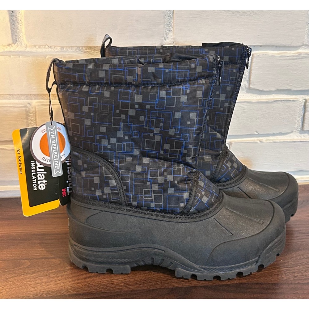 NWT Northside Kids‎ Snow Boots 3M Thinsulate Insulated Black Size 7 Winter Snow